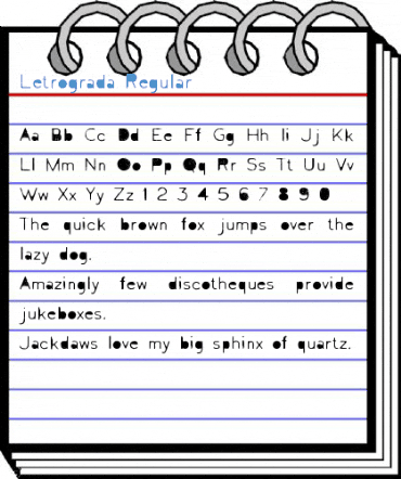 Letrograda Regular Font