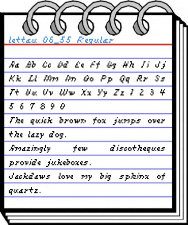 lettau 06_55 Regular Font