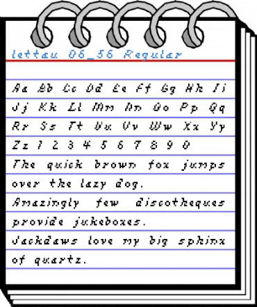 lettau 06_56 Regular Font