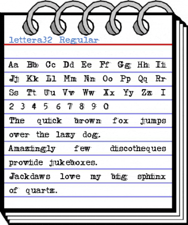 lettera32 Regular Font