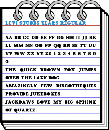 Levi Stubbs Tears Regular Font