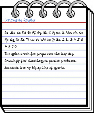 LeviCrayola Regular Font