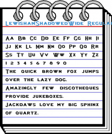 LewishamShadowedWide Regular Font