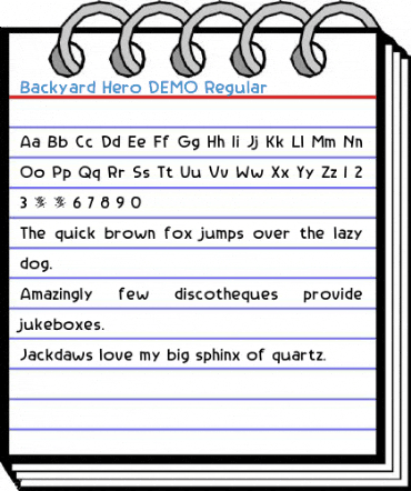 Backyard Hero DEMO Regular Font