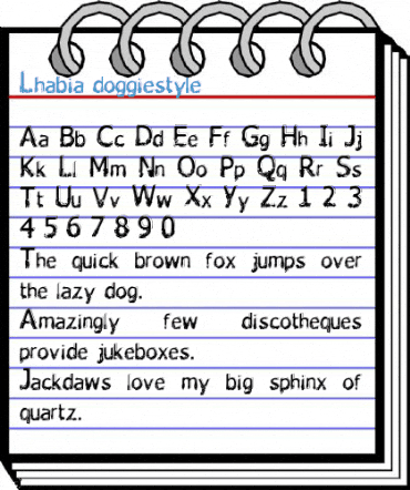 Lhabia doggiestyle Font