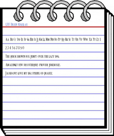 LHF Brien Regular Font