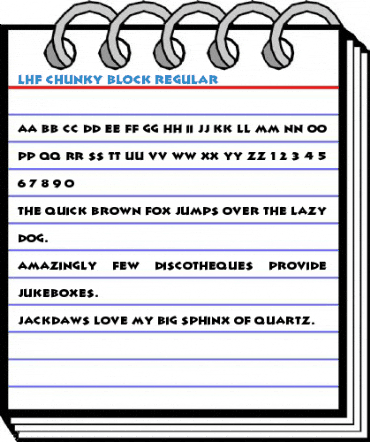 LHF Chunky Block Regular Font