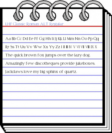 LHF Classic Roman ALT Regular Font