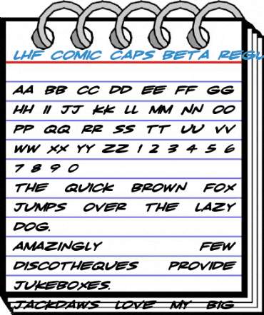 LHF Comic Caps BETA Regular Font