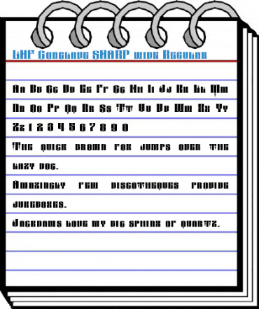 LHF Conclave SHARP wide Regular Font