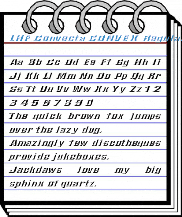 LHF Convecta CONVEX Regular Font