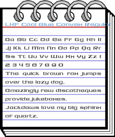 LHF Cool Blue Convex Regular Font