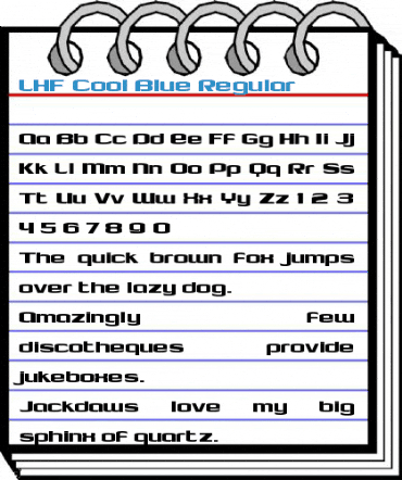 LHF Cool Blue Regular Font