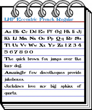 LHF Eccentric French Regular Font