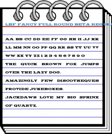 LHF Fancy Full Round BETA Regular Font