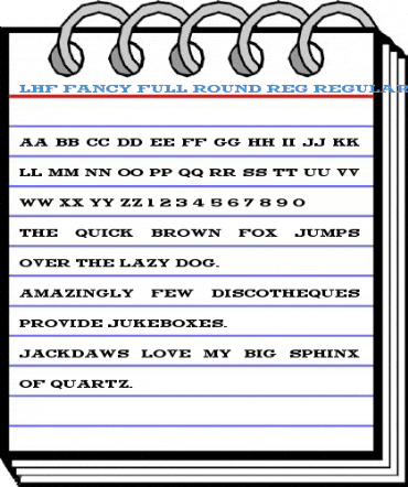 LHF Fancy Full Round REG Regular Font