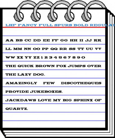 LHF Fancy Full Spurs BOLD Regular Font