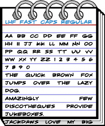 LHF Fast Caps Regular Font