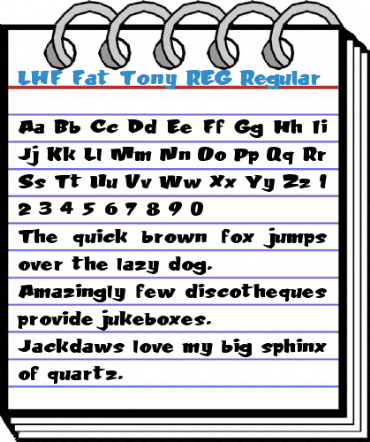 LHF Fat Tony REG Regular Font