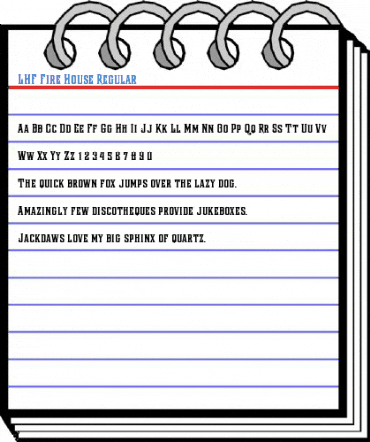 LHF Fire House Regular Font