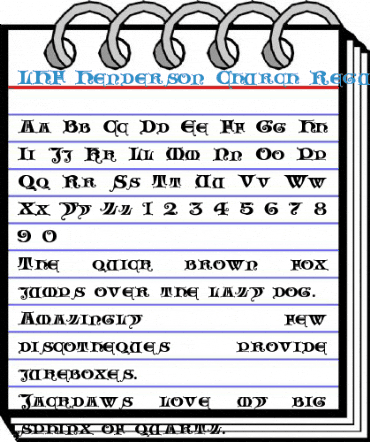 LHF Henderson Church Regular Font