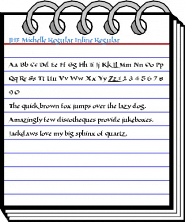 LHF Michelle Regular Inline Regular Font