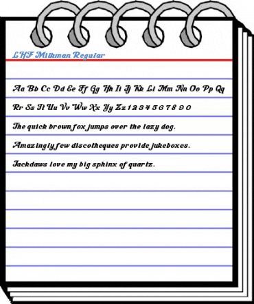 LHF Milkman Regular Font