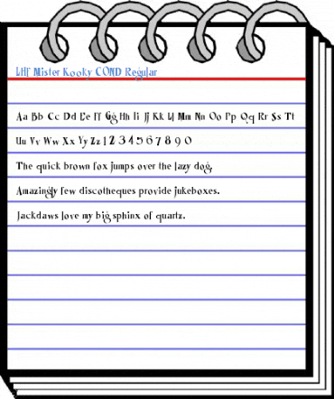 LHF Mister Kooky COND Regular Font