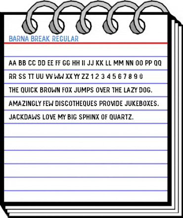 Barna Break Regular Font