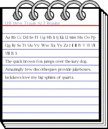 LHF New Trajan ALT Regular Font