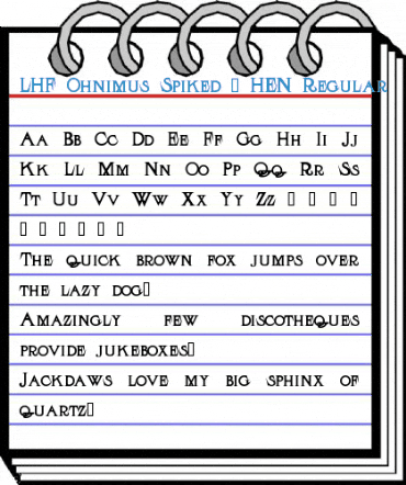 LHF Ohnimus Spiked | HEN Regular Font