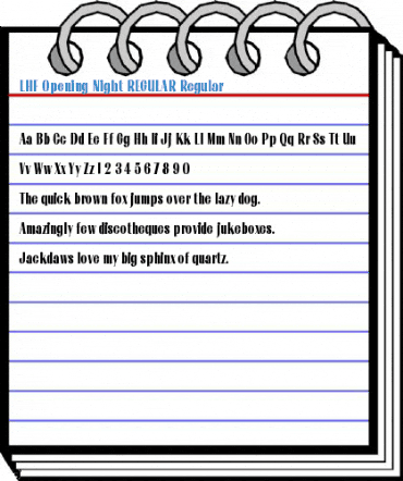 LHF Opening Night REGULAR Regular Font