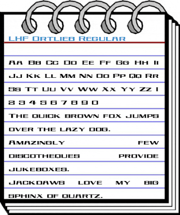 LHF Ortlieb Regular Font