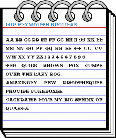 LHF Plymouth Regular Font