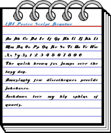LHF Poster Script Regular Font