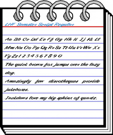 LHF Samster Script Regular Font