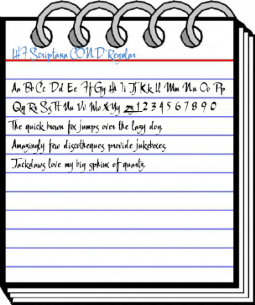LHF Scriptana COND Regular Font