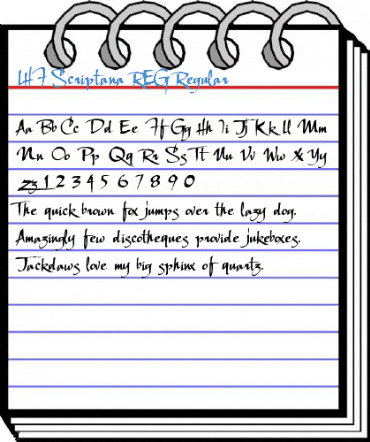 LHF Scriptana REG Regular Font