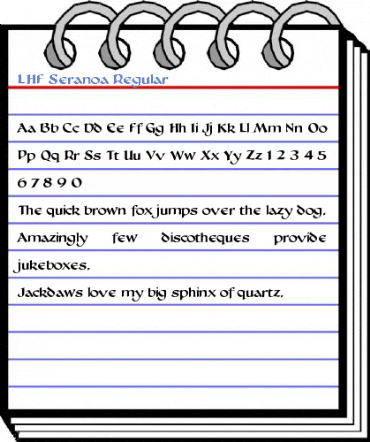 LHF Seranoa Regular Font