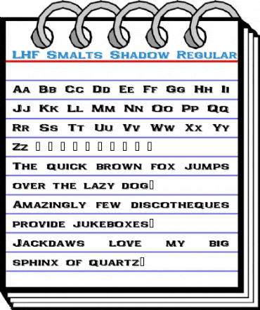 LHF Smalts Shadow Regular Font