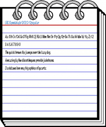 LHF Speedstyle BOLD Regular Font