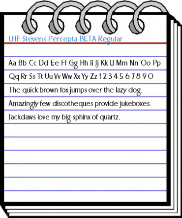 LHF Stevens Percepta BETA Regular Font