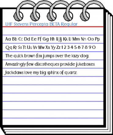 LHF Stevens Percepta BETA Regular Font
