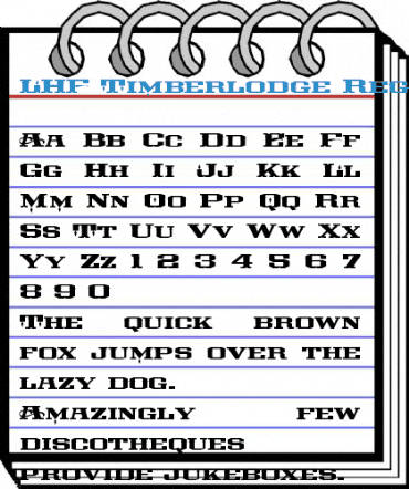 LHF Timberlodge Regular Font