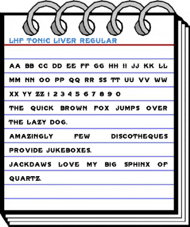 LHF Tonic LIVER Regular Font