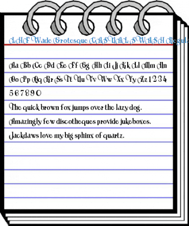 LHF Wade Grotesque CASUAL SWASH Regular Font