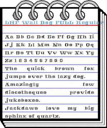 LHF Wall Dog FULL Regular Font