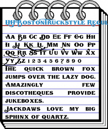 LHFBostonTruckstyle Regular Font