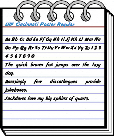 LHF Cincinnati Poster Regular Font