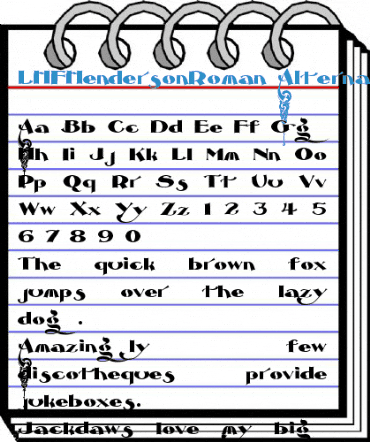 LHFHendersonRoman Alternate Font